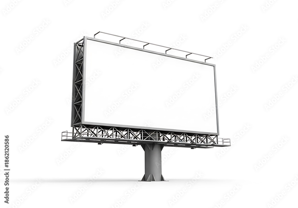 Obraz premium Blank Billboard Mockup - Advertising Space for Your Message.