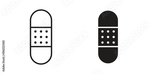 Band aid icons symbol template for graphic and web design