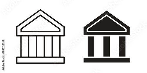 Bank icons symbol template for graphic and web design