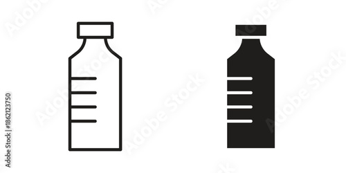 Bottle icons symbol template for graphic and web design