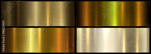 golden metal gradient. background palette with golden texture.Metallic gradient effects for creating texts and bulletin boards, infographics.