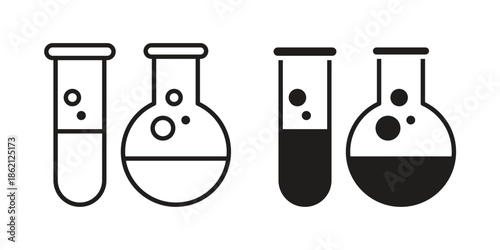 Chemistry icons symbol template for graphic and web design