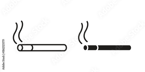 Cigarette icons symbol template for graphic and web design