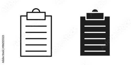 Clipboard icons symbol template for graphic and web design