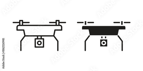 Drone icons symbol template for graphic and web design