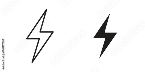 Electricity icons symbol template for graphic and web design