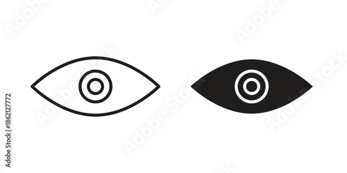 Eye icons symbol template for graphic and web design