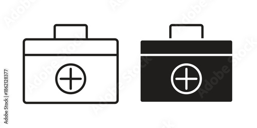First aid kit icons symbol template for graphic and web design