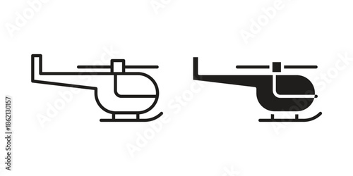 Helicopter icons symbol template for graphic and web design
