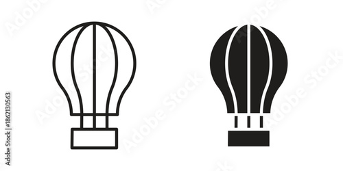 Hot air balloon icons symbol template for graphic and web design