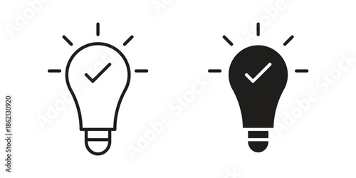 Idea icons symbol template for graphic and web design