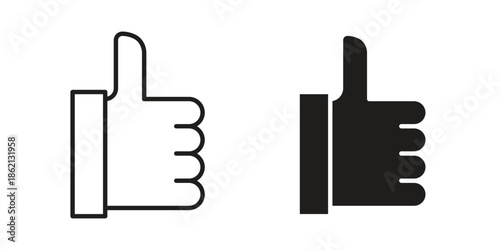 Like icons symbol template for graphic and web design