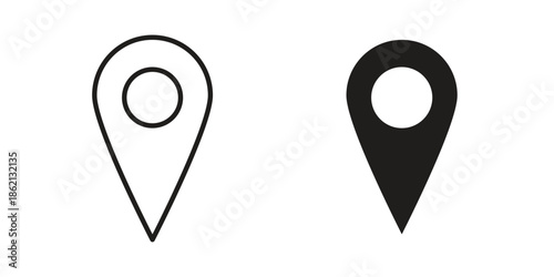 Location icons symbol template for graphic and web design