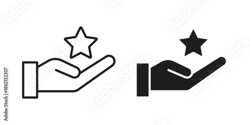 Loyalty program icons symbol template for graphic and web design