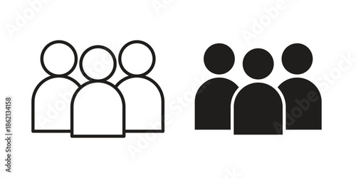 People group icons symbol template for graphic and web design