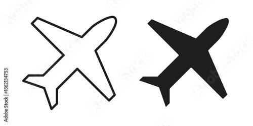 Plane icons symbol template for graphic and web design