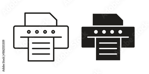 Printer icons symbol template for graphic and web design