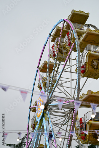 Ferris wheel in an amusement park 