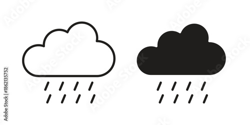 Rain icons symbol template for graphic and web design
