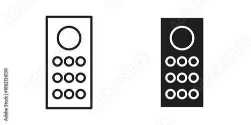 Remote control icons symbol template for graphic and web design
