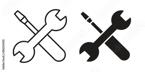 Repair icons symbol template for graphic and web design