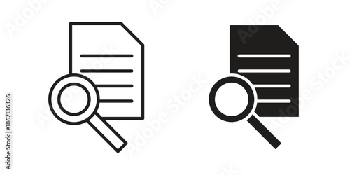 Research icons symbol template for graphic and web design