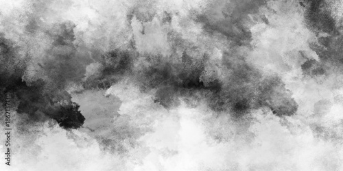 Black bold grainy distressed watercolor paint stains and blotches, aConcrete old and grainy wall white color grunge texture. ckground texture, old vintage grunge with marbled watercolor painted design