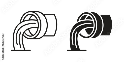 Sewage icons symbol template for graphic and web design
