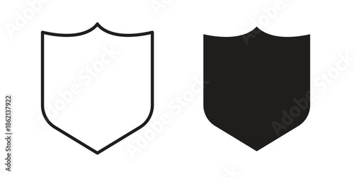 Shield icons symbol template for graphic and web design