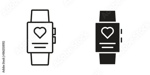 Smartwatch icons symbol template for graphic and web design