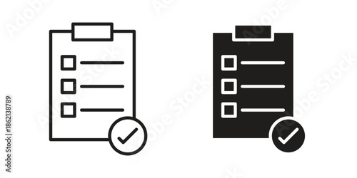 Survey icons symbol template for graphic and web design
