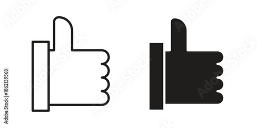thumbs up icons symbol template for graphic and web design