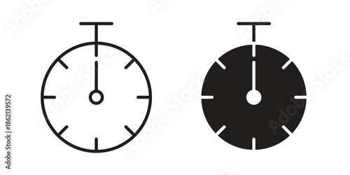 Timer icons symbol template for graphic and web design