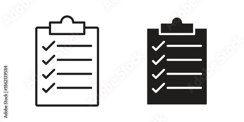 Todo list icons symbol template for graphic and web design