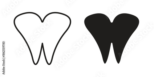 Tooth icons symbol template for graphic and web design