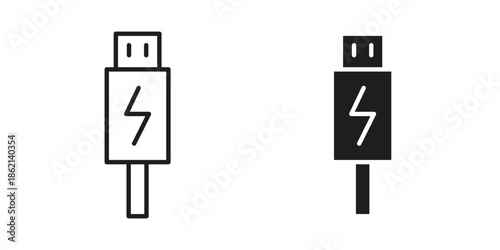 USB icons symbol template for graphic and web design