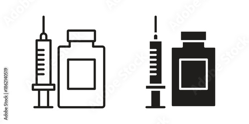 Vaccination icons symbol template for graphic and web design
