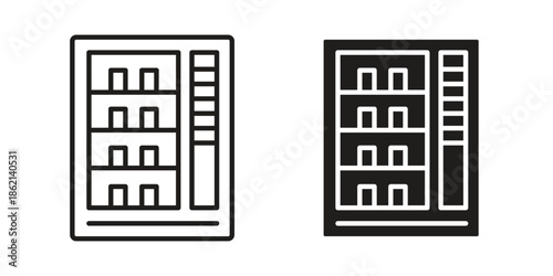Vending machine icons symbol template for graphic and web design