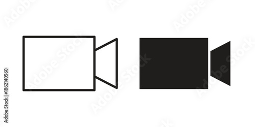 Video call icons symbol template for graphic and web design