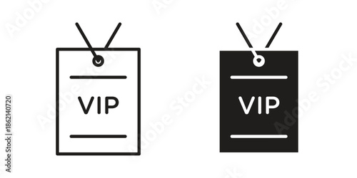 VIP pass icons symbol template for graphic and web design
