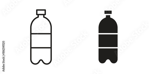 Water bottle icons symbol template for graphic and web design