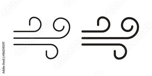 Windy icons symbol template for graphic and web design