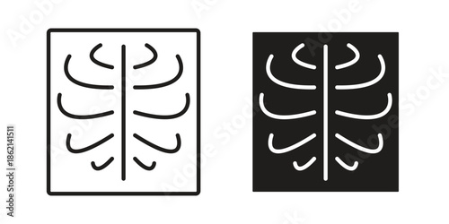 X-ray scan icons symbol template for graphic and web design