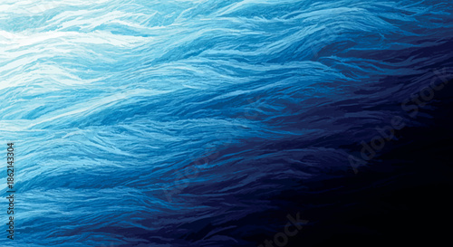 Abstract swirling shades of blue create a dynamic and flowing texture