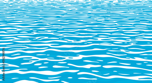 A captivating view of rippling blue water surface with gentle waves