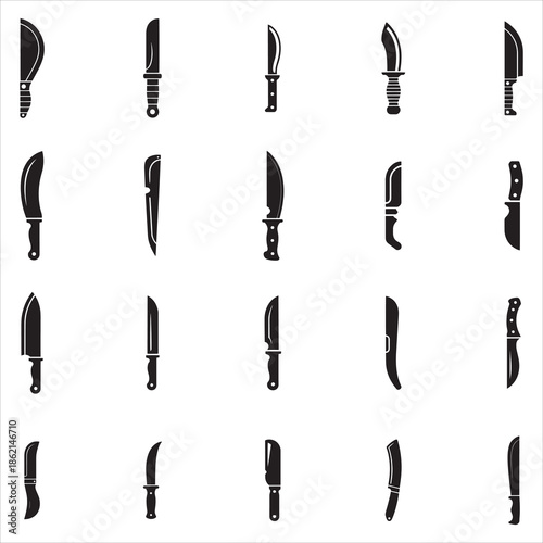 Machete Silhouette Clip Art