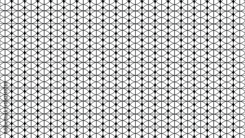  abstract black and white geometric seamless pattern featuring repeating shapes