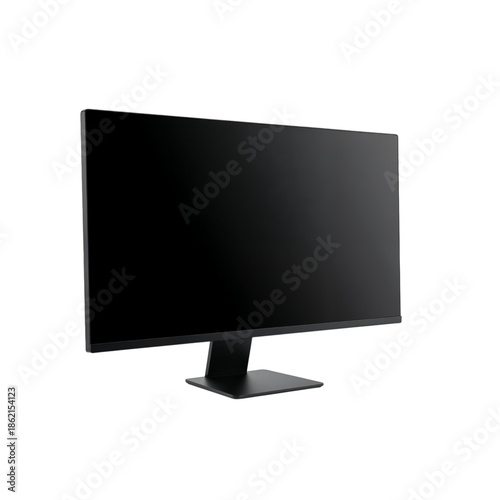 Modern computer monitor isolated on transparent background