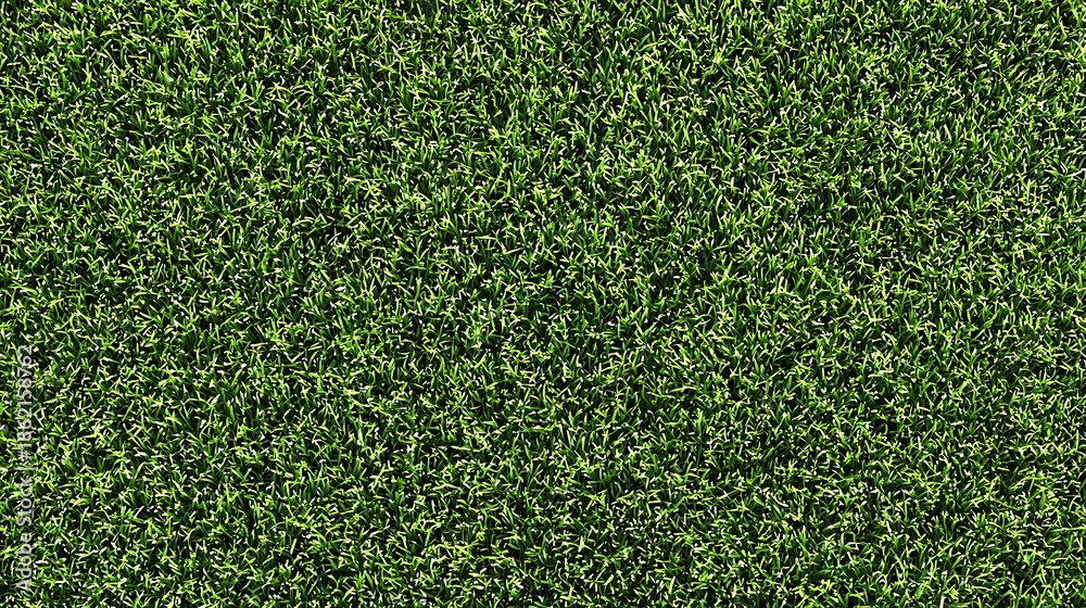 Fototapeta premium Close Up View of Lush Green Grass Texture lawn field