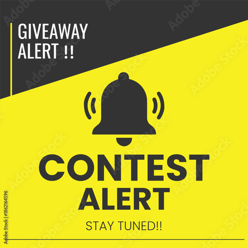 Contest Alert Giveaway Notification Banner Design